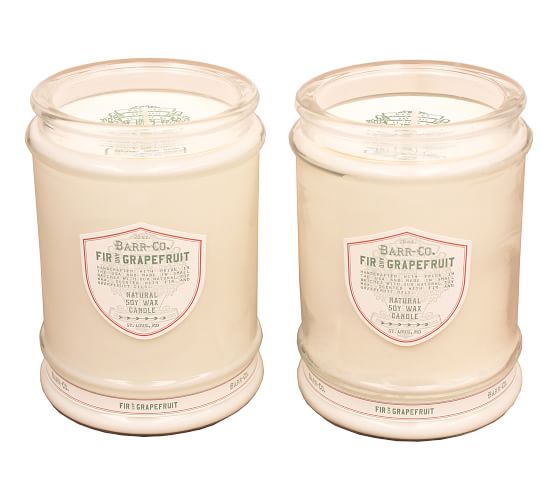 BarrCo. Fir & Grapefruit Glass Tumbler Candle, Set of 2 Pottery Barn