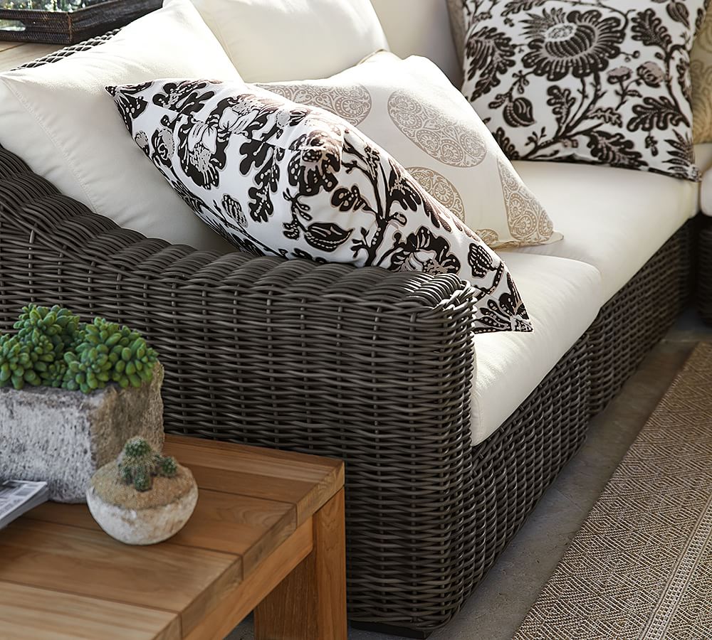 Monterey AllWeather Wicker Outdoor Sectional Pottery Barn
