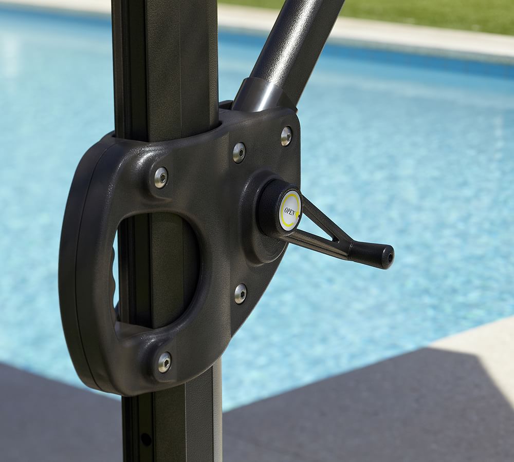 Round Sunbrella® Aluminum Cantilever Umbrella Outdoor Umbrellas