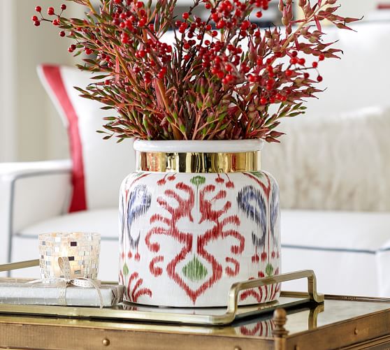 Nina Ikat Vase Pottery Barn