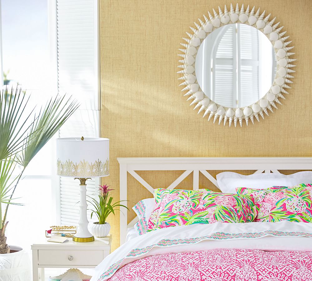 Lilly Pulitzer Round Shell Wall Mirror Pottery Barn