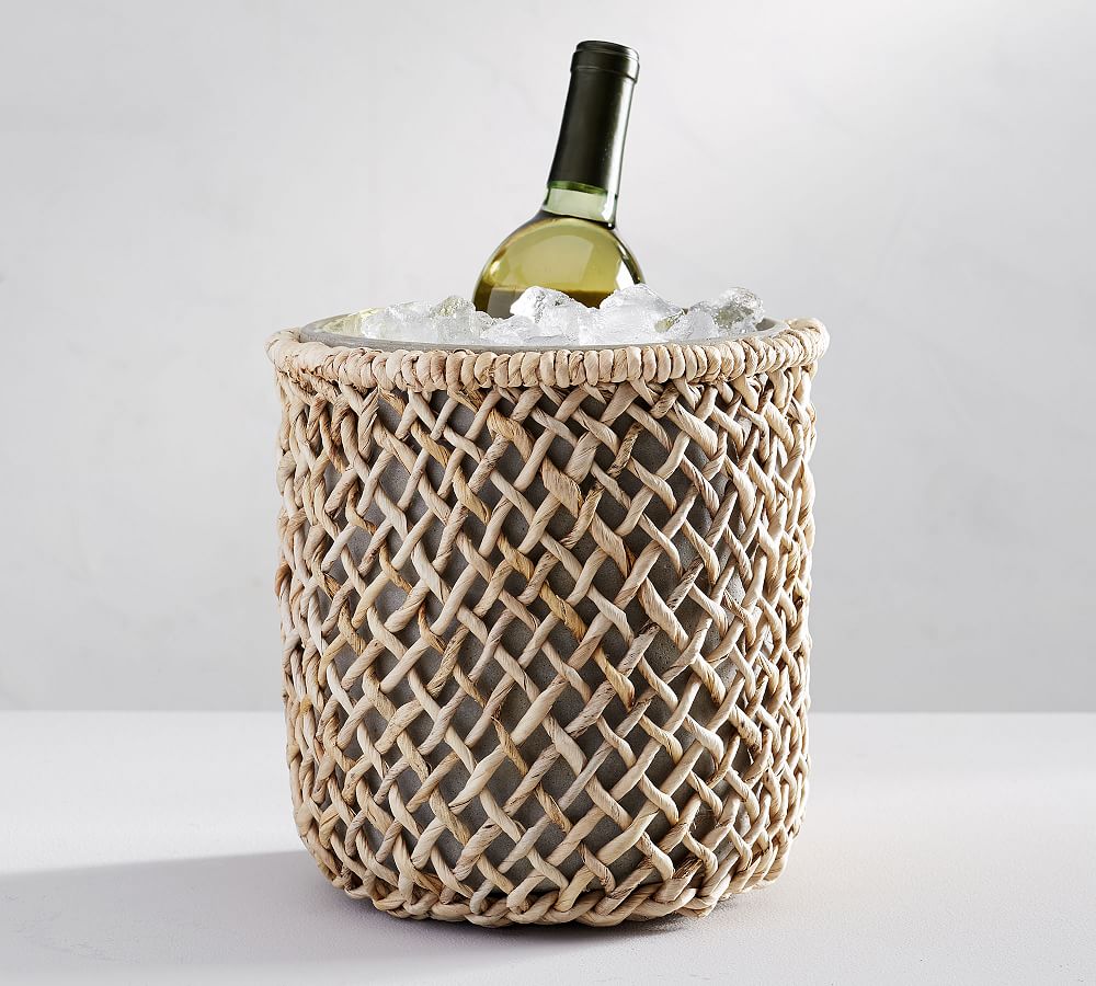 Woven Wine Cooler Wine Accessories Pottery Barn
