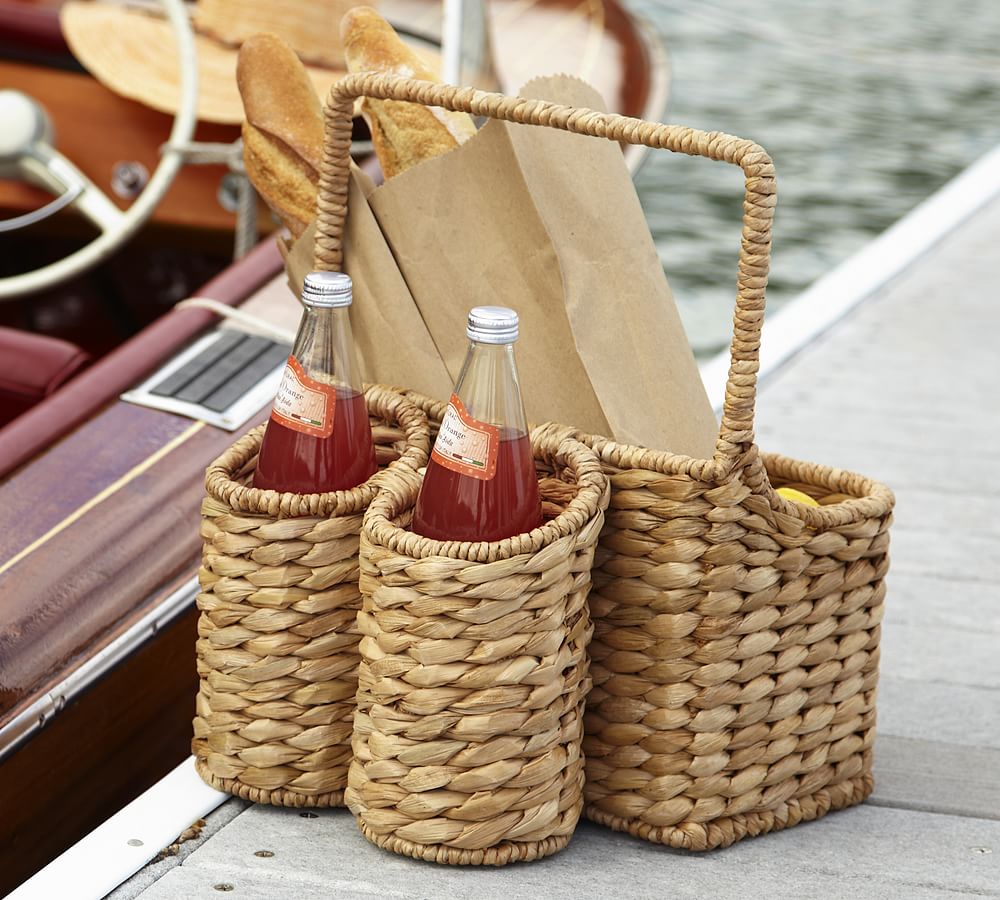 Seagrass Picnic Carrier Pottery Barn
