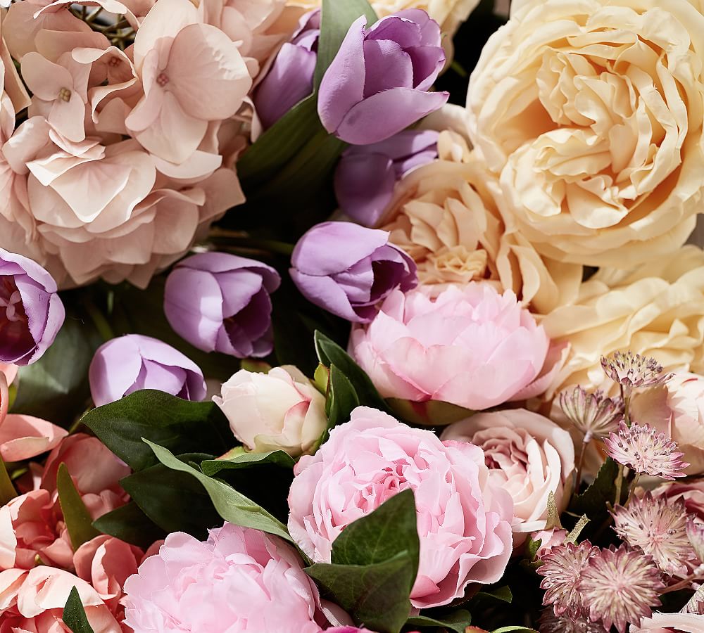 Faux Tulip Bundle Artificial Flowers Pottery Barn