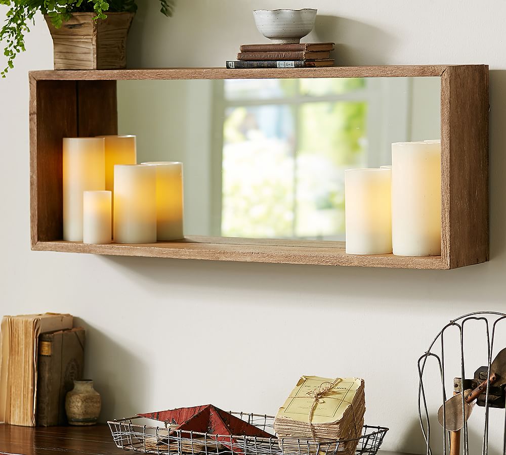 Mirrored Candle Box Candle Holder Pottery Barn