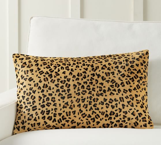 Cheetah Hide Lumbar Pillow Cover Pottery Barn