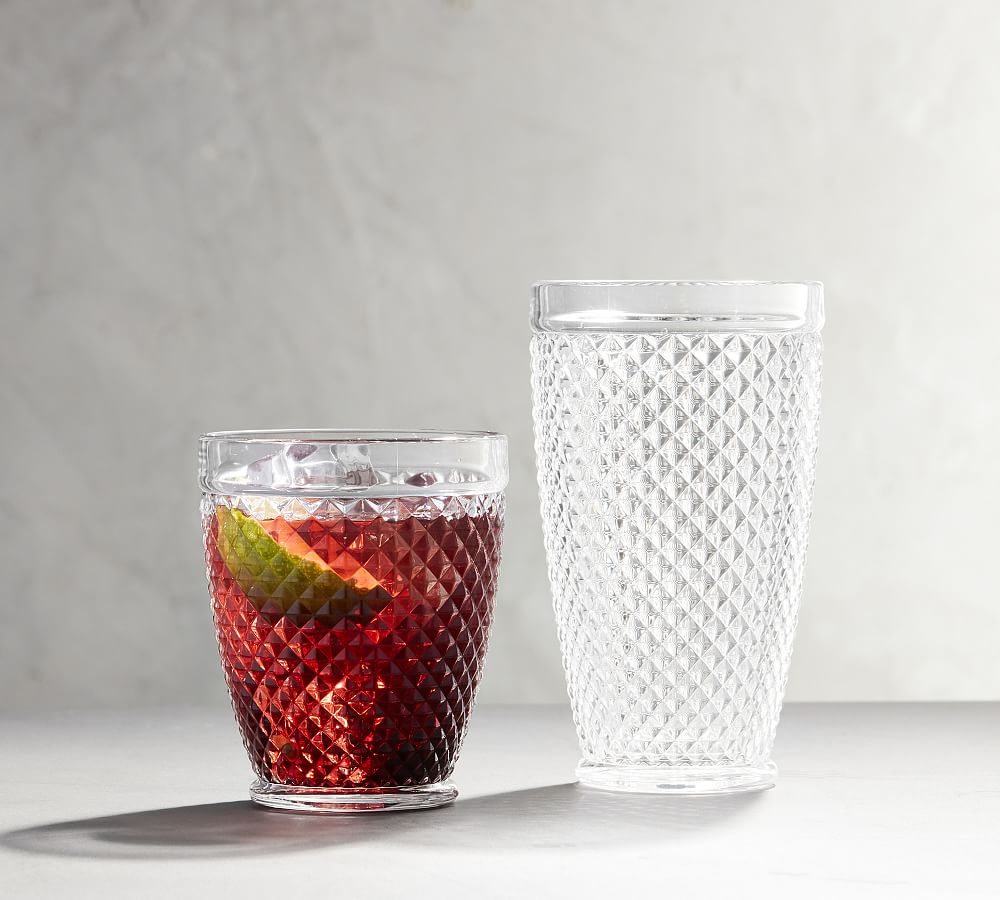 Tropical Pineapple Acrylic Cocktail Glasses Pottery Barn