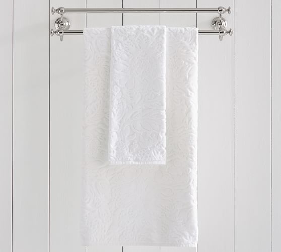 Isaac Floral Sculpted Bath Towel 