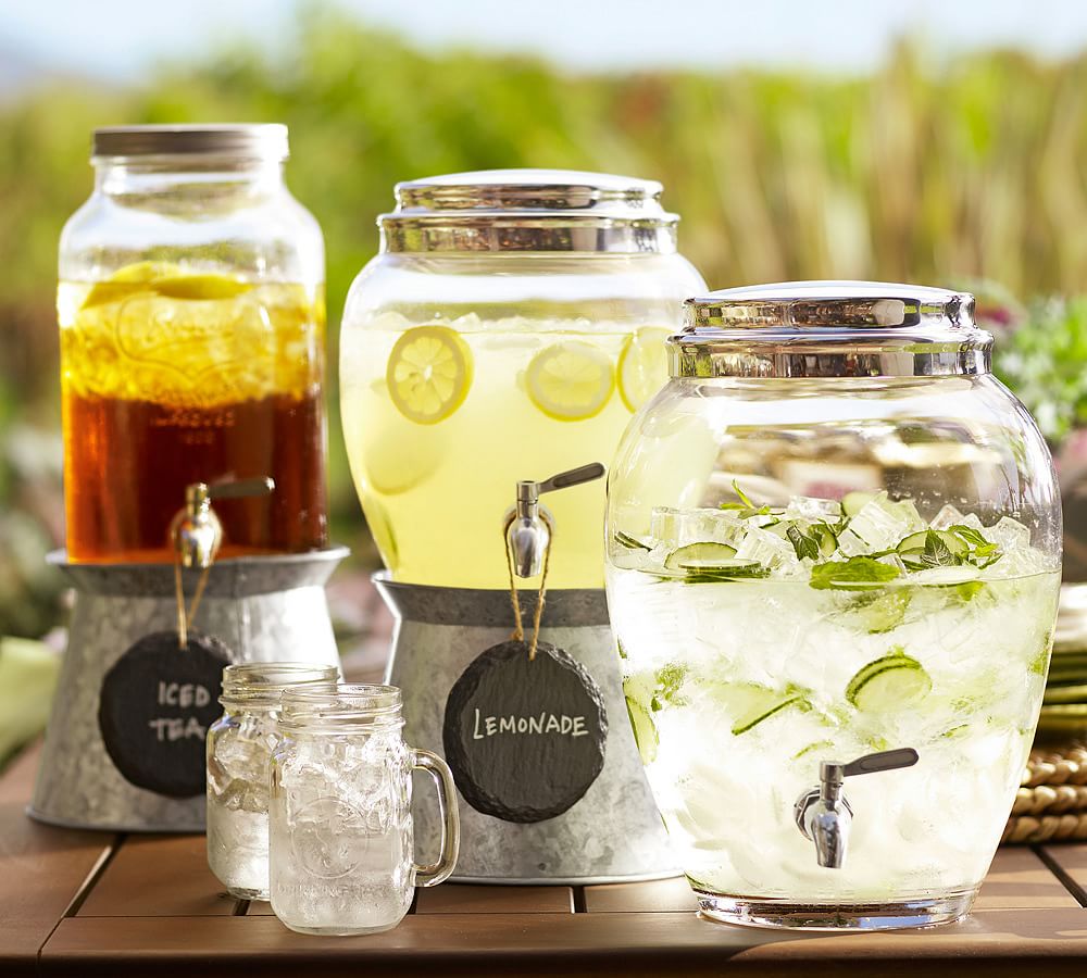 Glass jar with lid 6 L