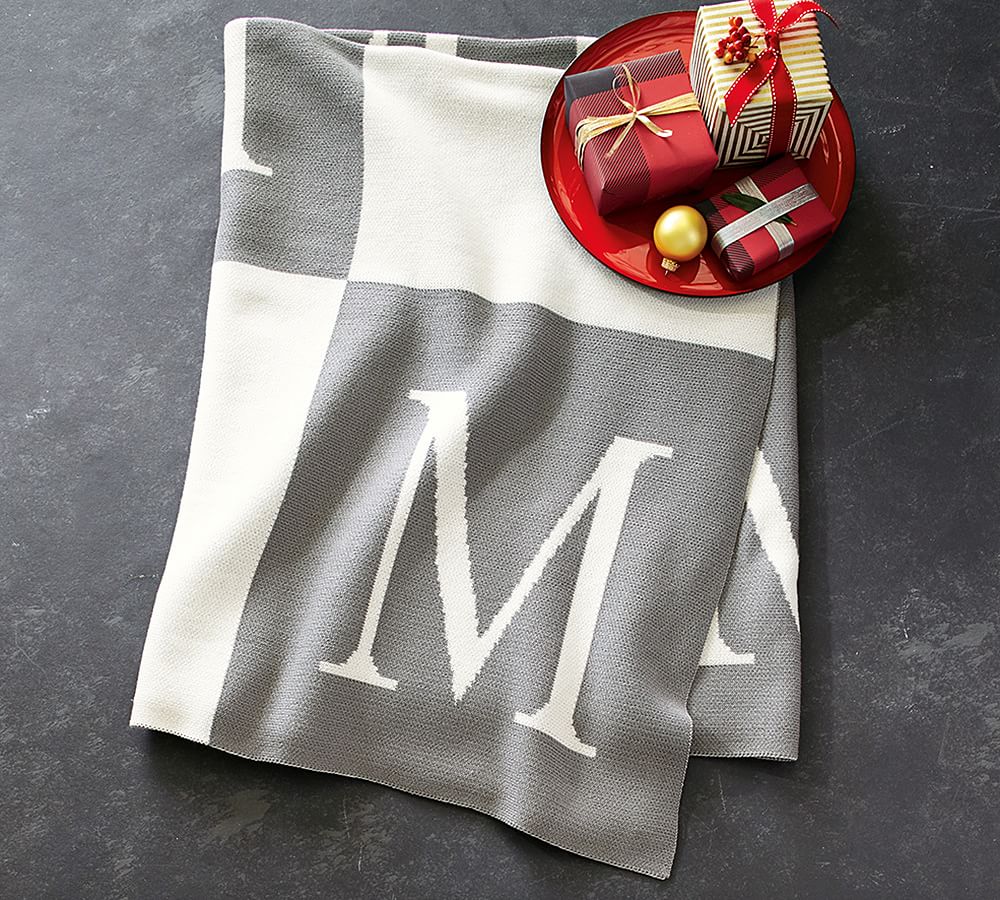 Alphabet Throw Blanket | Pottery Barn