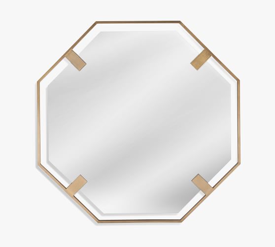 Essex Octagon Wall Mirror 30" x 40" Pottery Barn