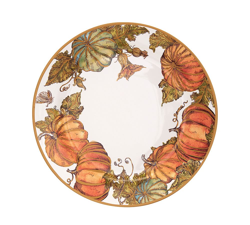 Heritage Pumpkin Salad Plate, Set of 4 | Pottery Barn