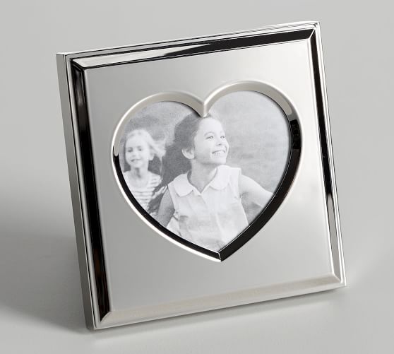 Silver Heart Picture Frame Pottery Barn