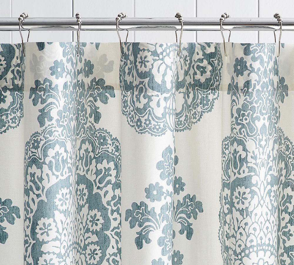 Lucianna Medallion Cotton Shower Curtain | Pottery Barn