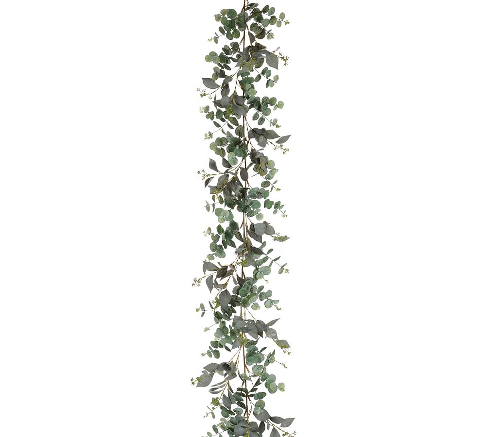 Faux Eucalyptus Garland Set Of 2 Pottery Barn faux-eucalyptus-garland-set-of-2-pottery-barn