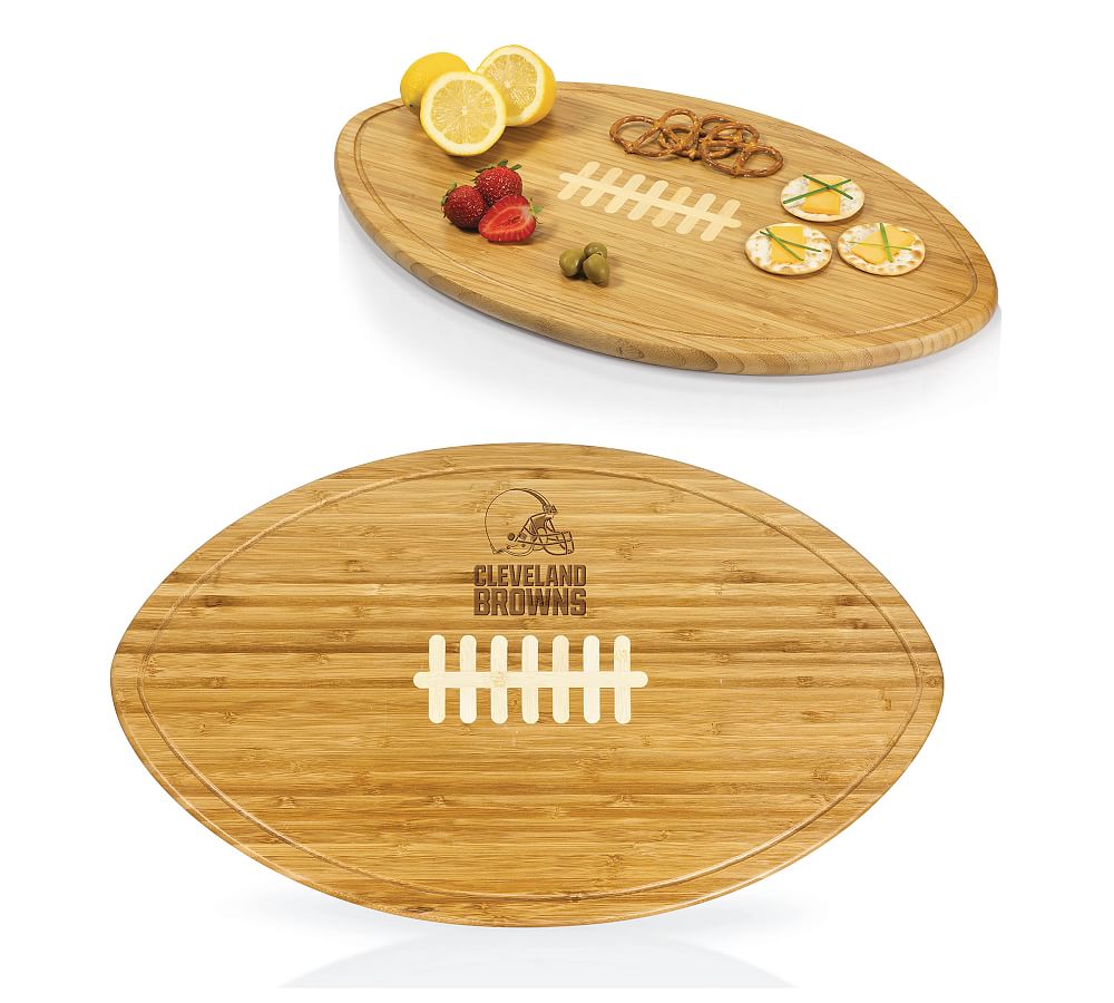 New Orleans Saints - Insignia Acacia and Slate Serving Board with Cheese Tools