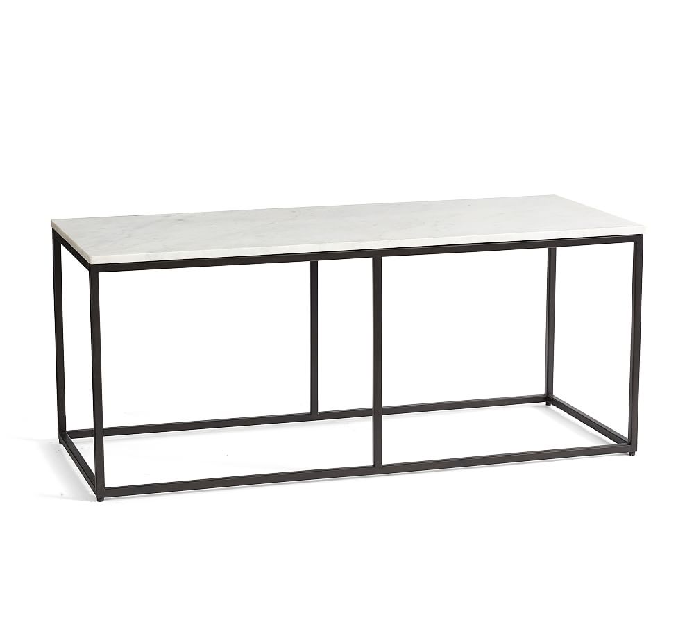 Delaney Rectangular Marble Coffee Table