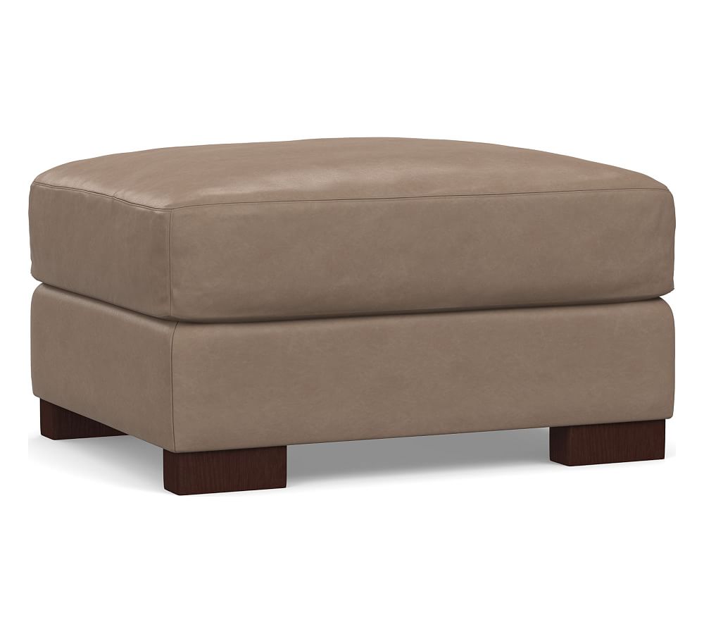 Turner Leather Ottoman