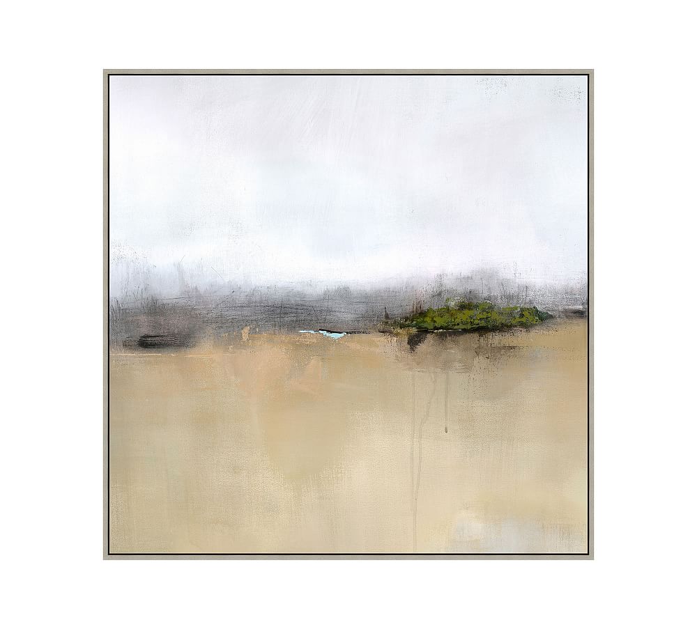 Distant Fields Framed Canvas