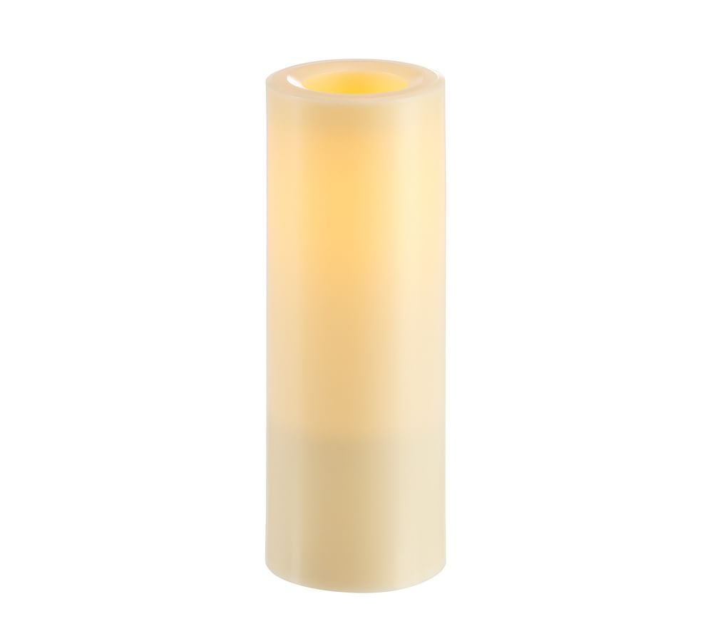 Standard Flameless Outdoor Pillar Candle - Ivory