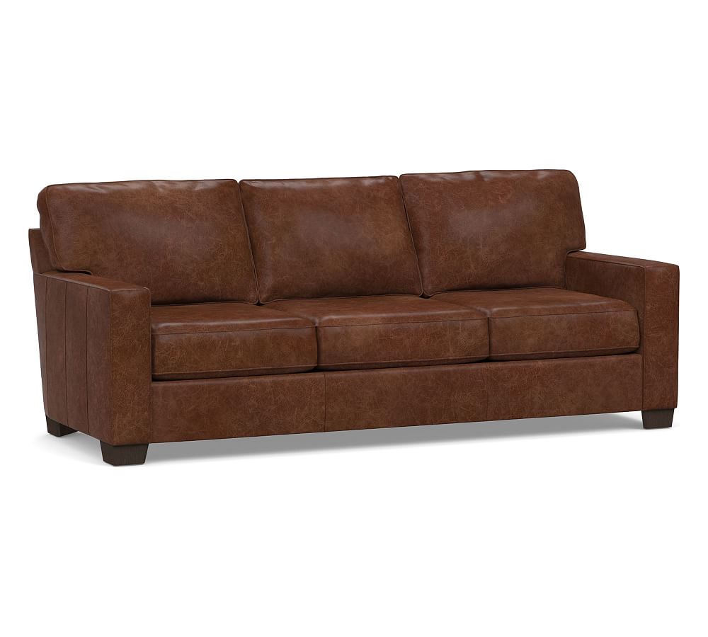 Buchanan Square Arm Leather Sofa