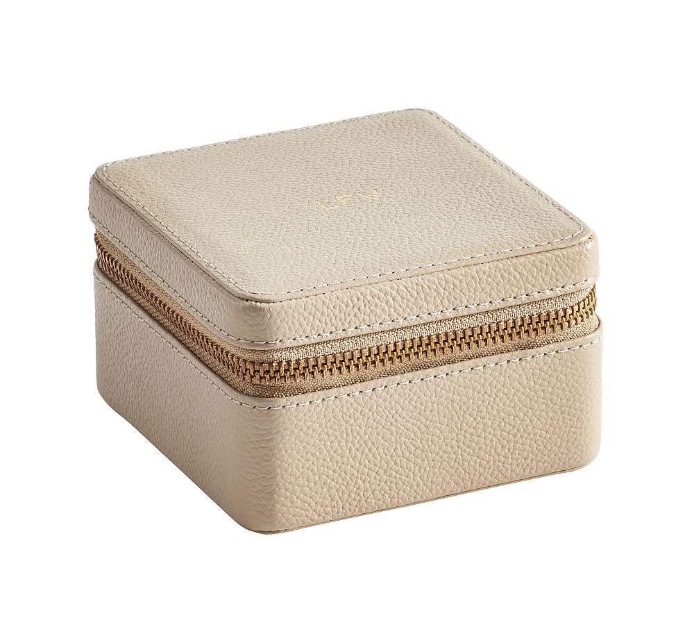 Cosmetic & Jewelry Case in Taupe
