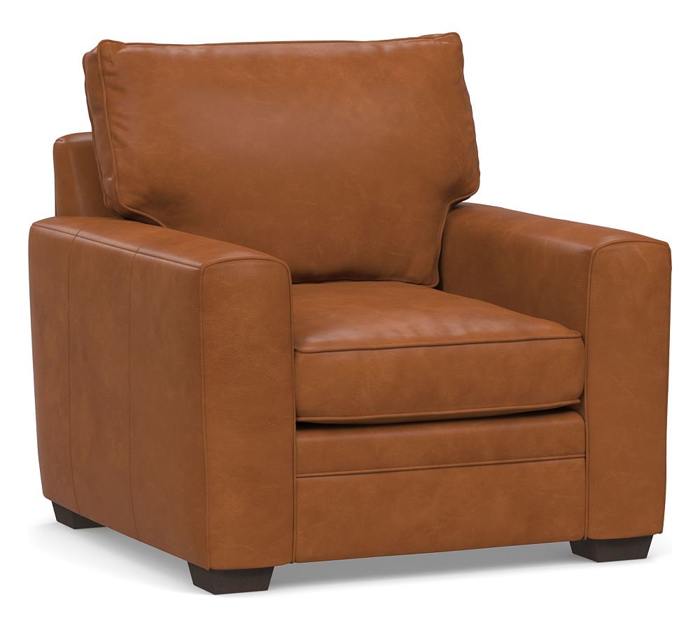 Pearce Square Arm Leather Armchair