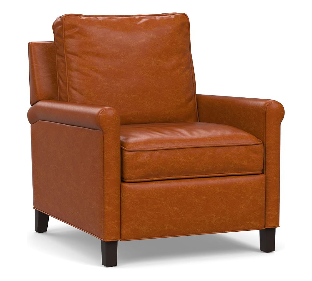 Tyler Roll Arm Leather Power Recliner