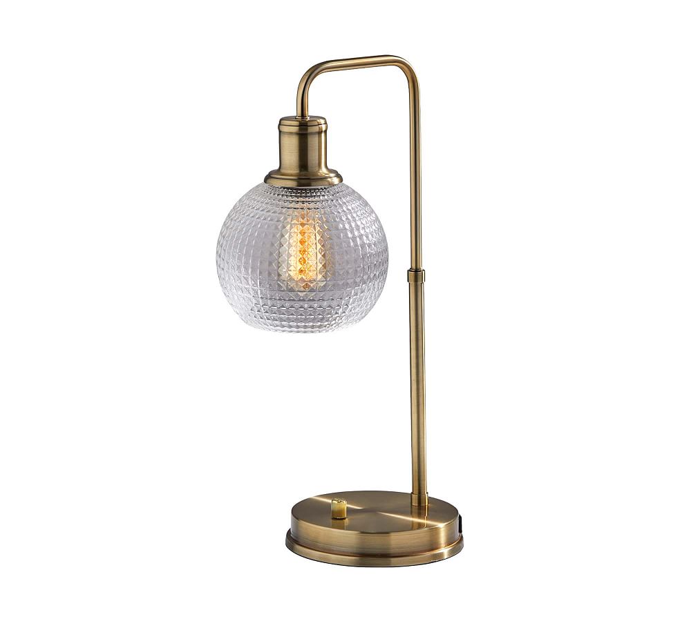 Barnet Hand-Blown Glass Globe Task Lamp