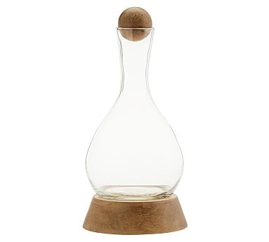 Balance Wine Decanter With Wooden Base