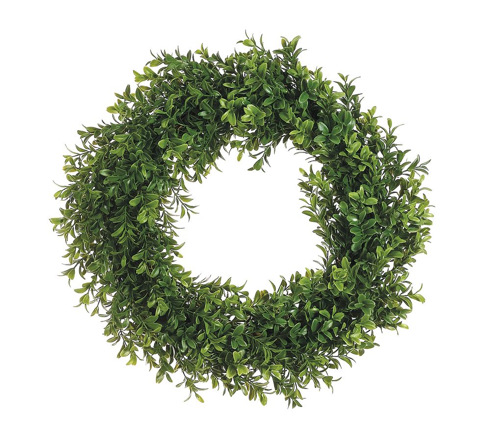 Faux Boxwood Wreaths