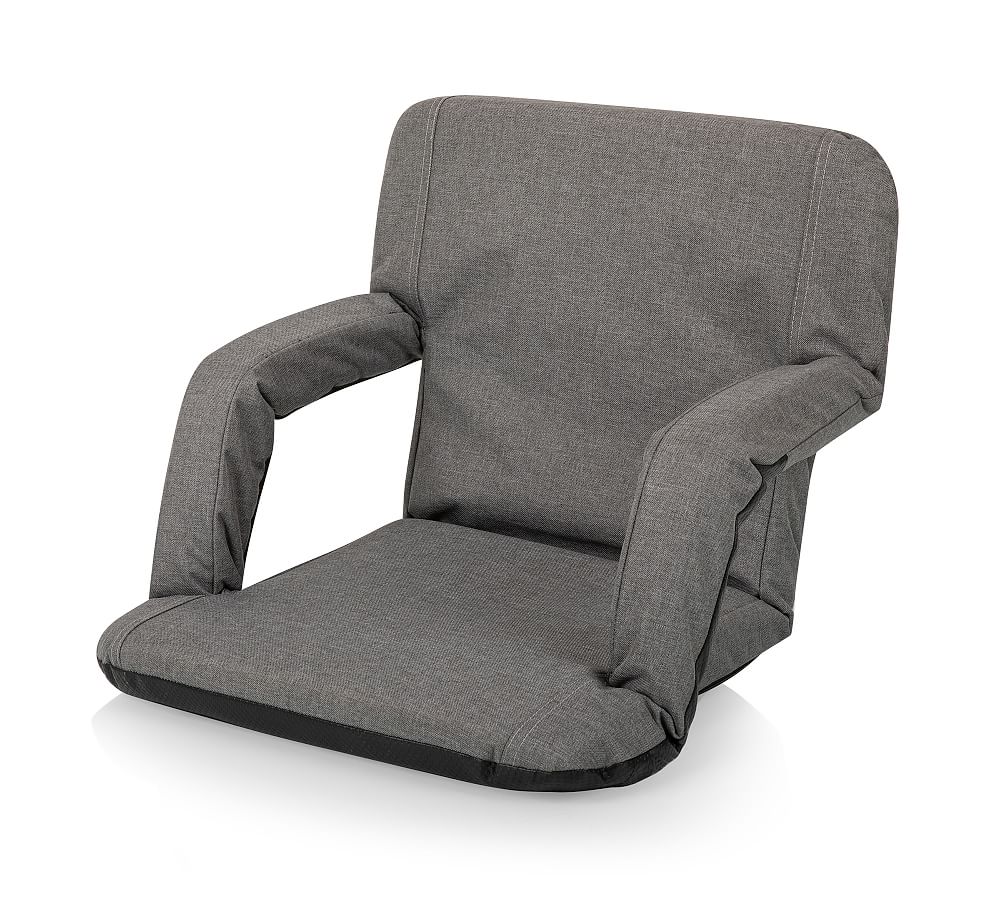 Spectator Floor Chair with Adjustable Back Support, Portable Foldable