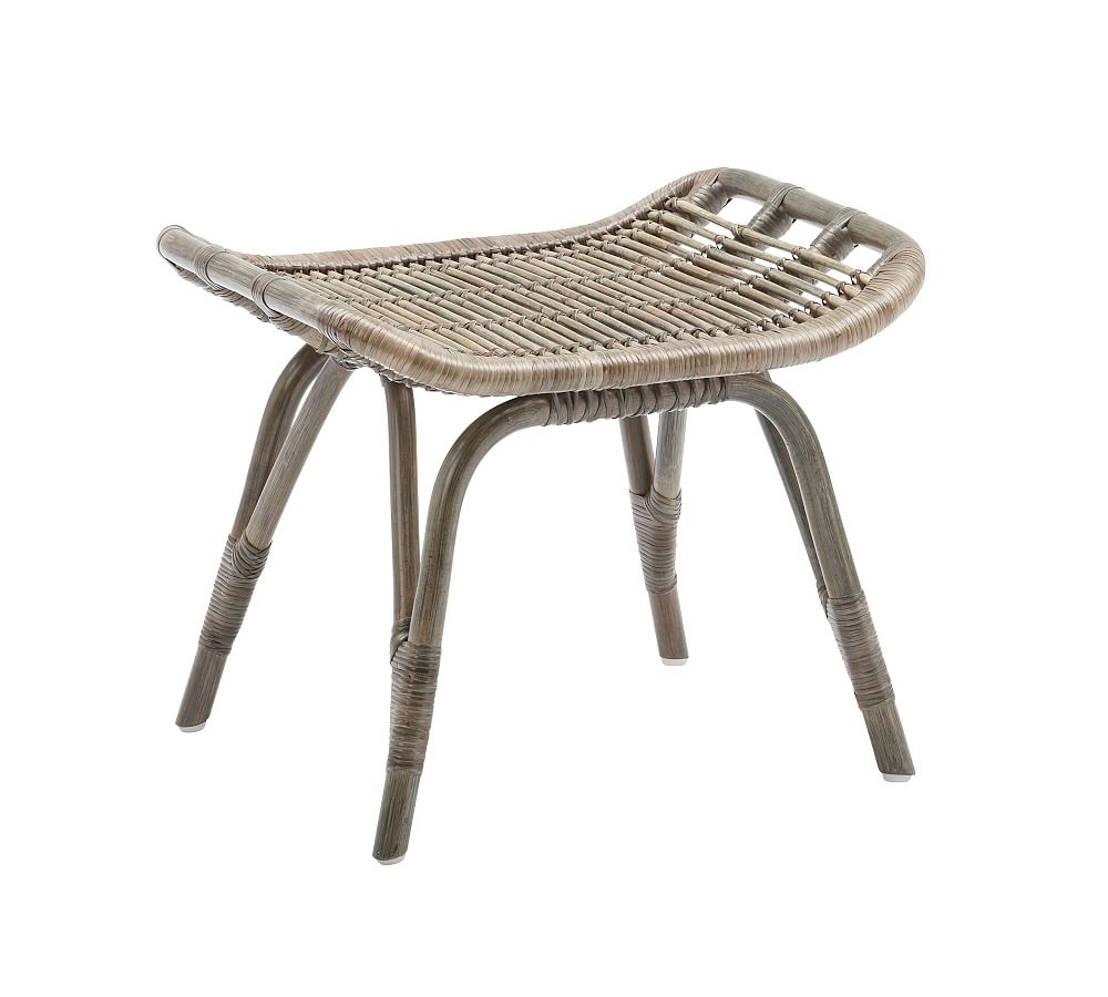 Foot stool in rattan and wicker  Monet Footstool 