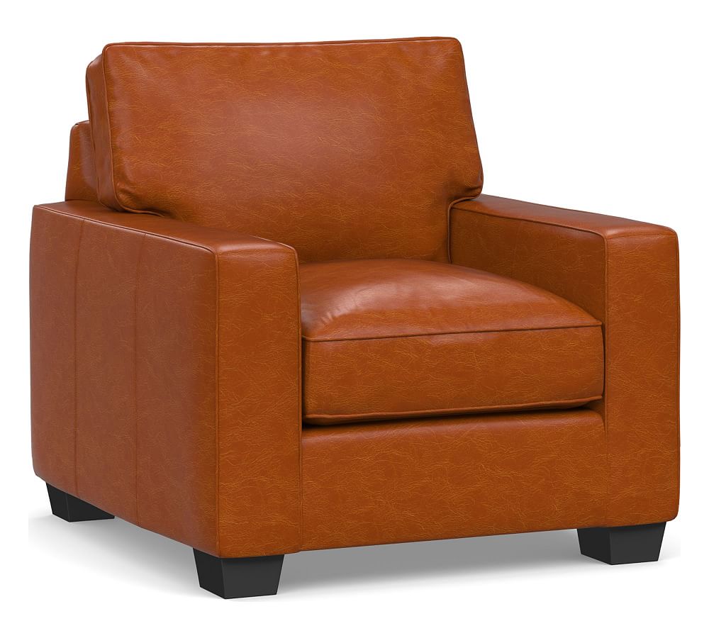 PB Comfort Square Arm Leather Armchair