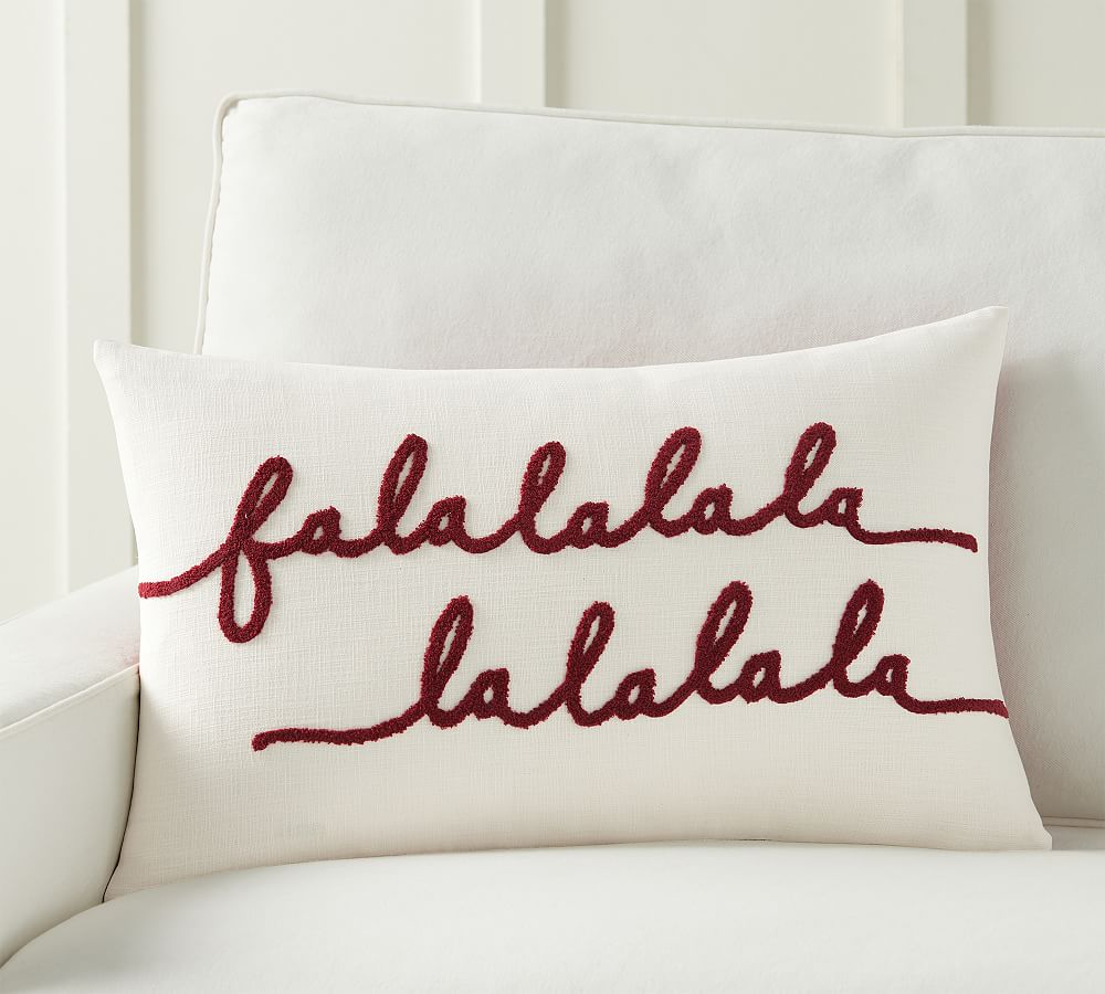 Falala Embroidered Lumbar Pillow