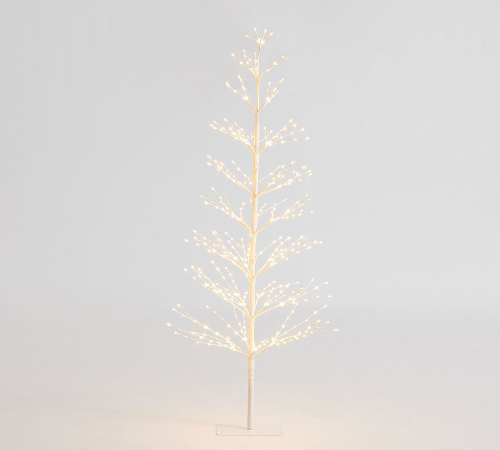 Lit Twinkling Twig Tree Pottery Barn   Lit Twinkling Twig Tree Brown 3 L 