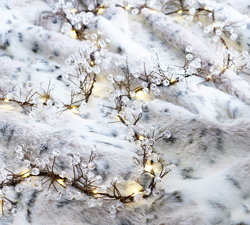 Snow Garland with Cotton Balls and String