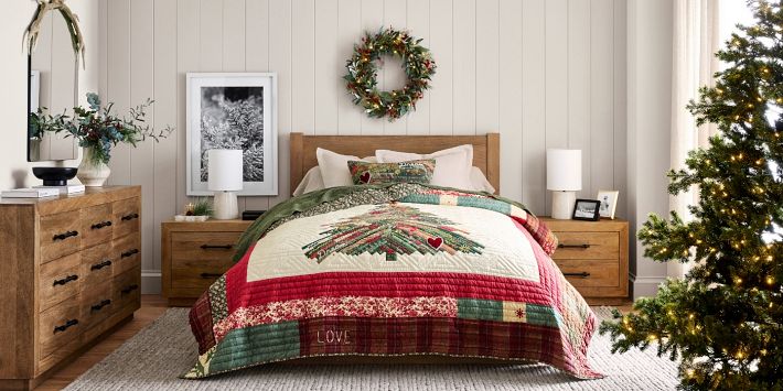 Winter Dreams Handcrafted Reversible Quilt & Shams