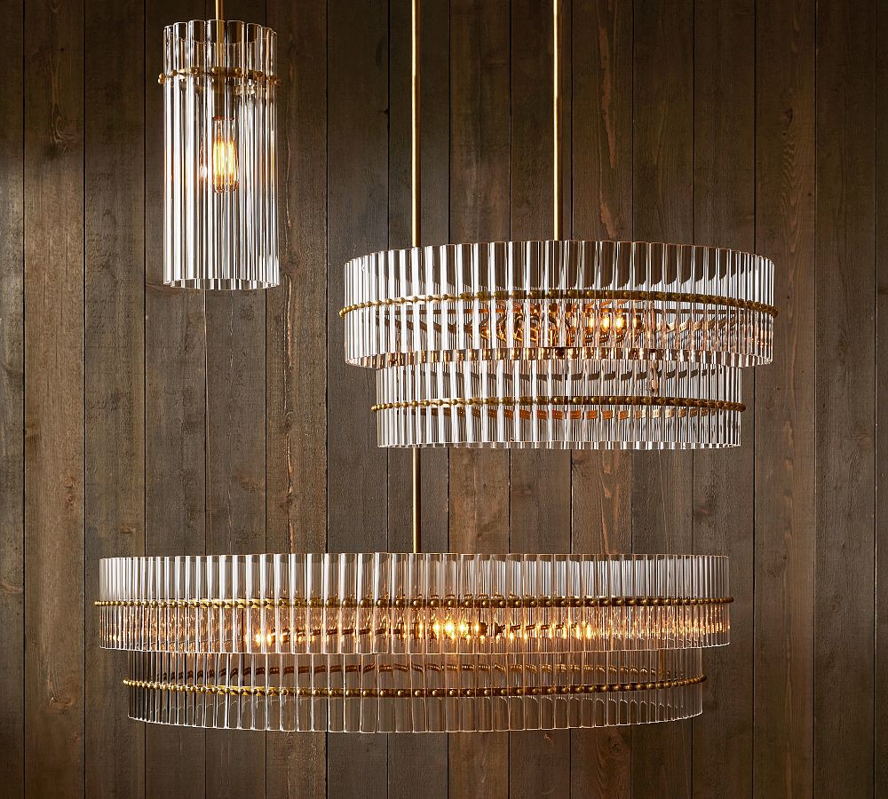 Mallory Crystal Round Chandelier | Pottery Barn