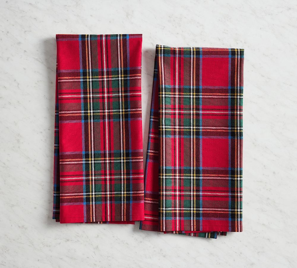 Springtime Plaid Set of 2 Kitchen Towels