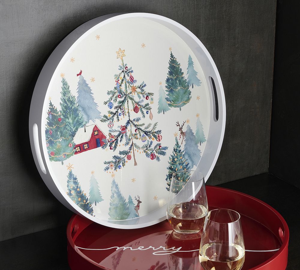 Williams Sonoma Snowman Large Oval Platter Christmas NEW