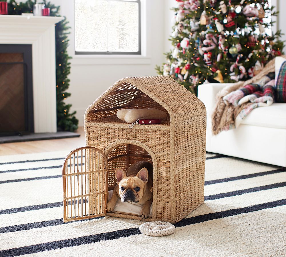 Frisco Outdoor Wicker Dog House & Bed