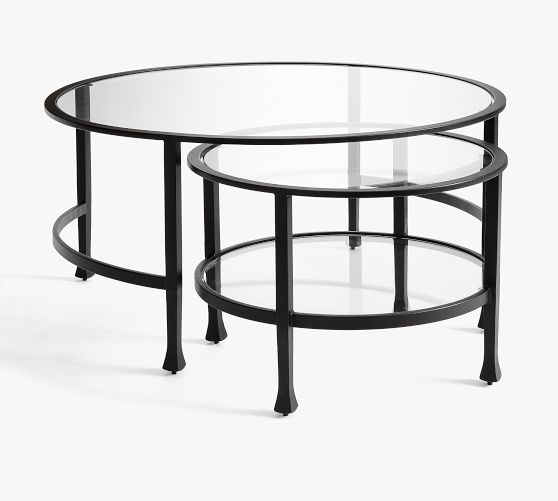 Tanner Round Nesting Coffee Table Pottery Barn