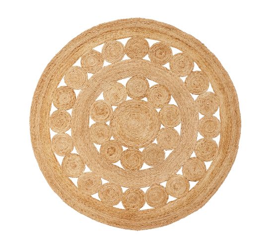 Cielo Jute Round Rug | Pottery Barn