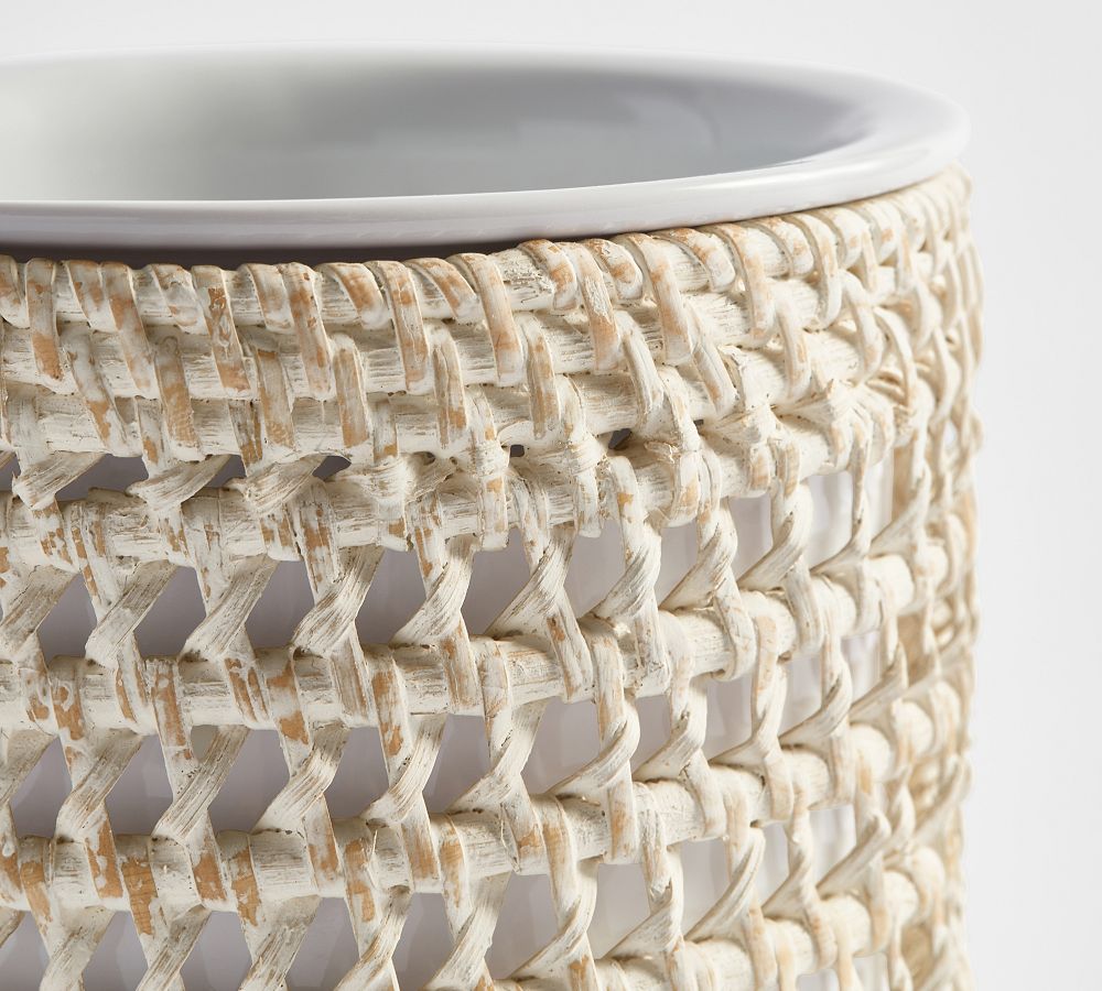 Miramar Handwoven Rattan Wine Chiller Pottery Barn