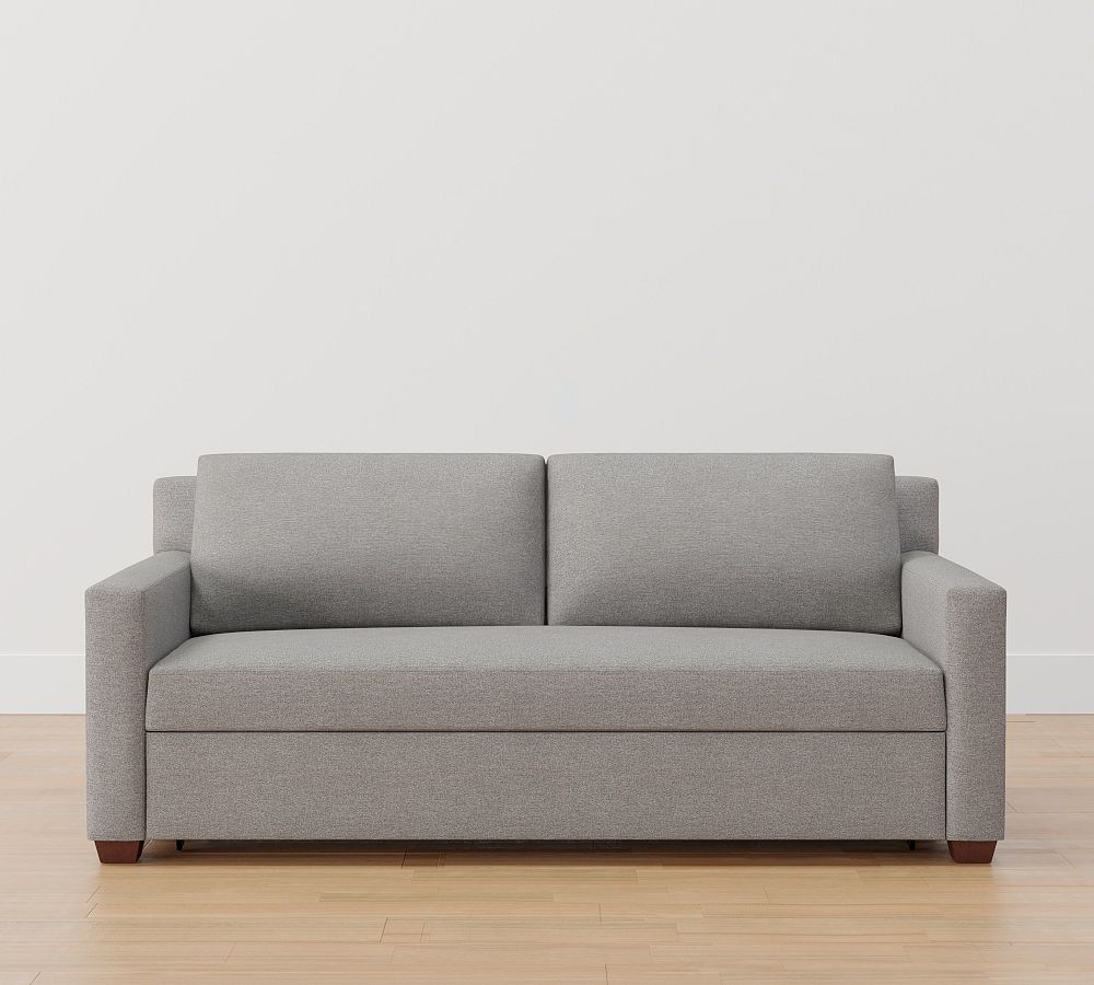 88.5 in. W Square Arm 3-Seats Linen Sofa with Removable Back, Seat CUS