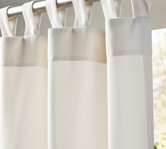 Outdoor Tab Top Curtain, 96"L x 100"W Pottery Barn