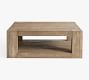 Palisades Square Reclaimed Wood Coffee Table | Pottery Barn