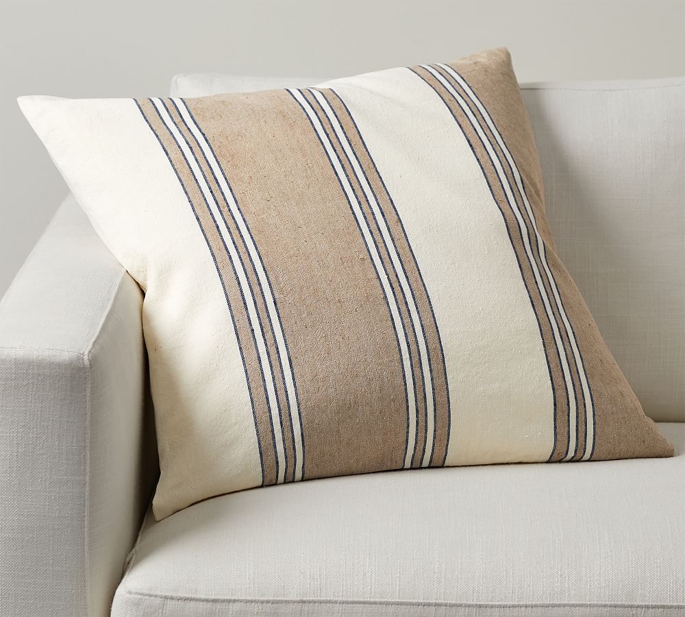 Striped pillows 2025 pottery barn