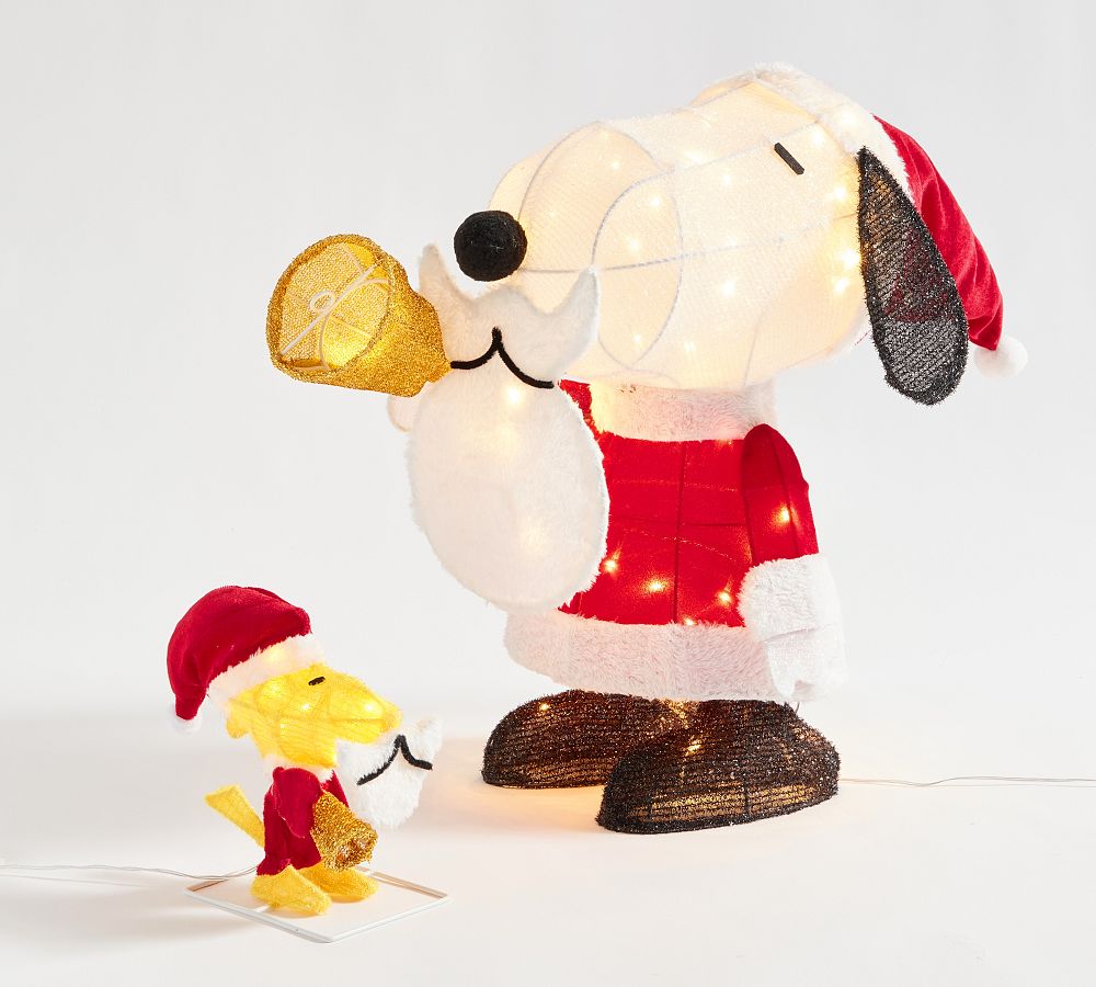 Peanuts™ Lit Snoopy™ & Woodstock™ Bell Ringers Pottery Barn